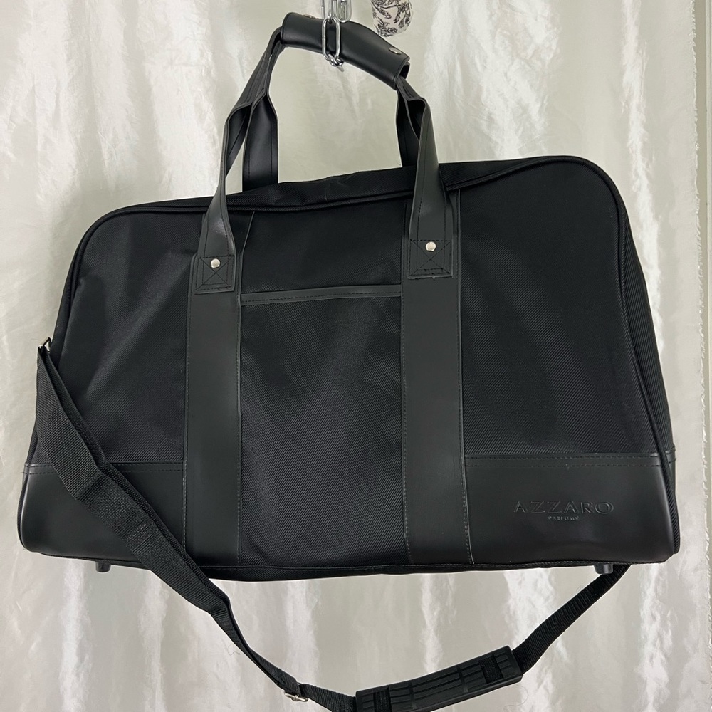 Azzaro Parfums Black Duffel Bag New